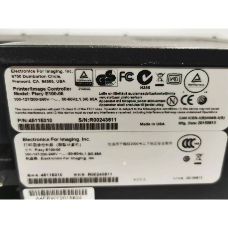 Printer/Image Controller ModelFiery E10006